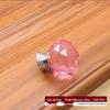 Křišťálová skleněná knoflíková úchytka - 30mm Čirá diamantový design rukojeť