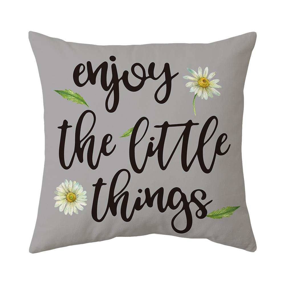 Spring Pillow New Sunflower Daisy Pillow Home Sofa Bedside Cushion Cover Pillow Cover