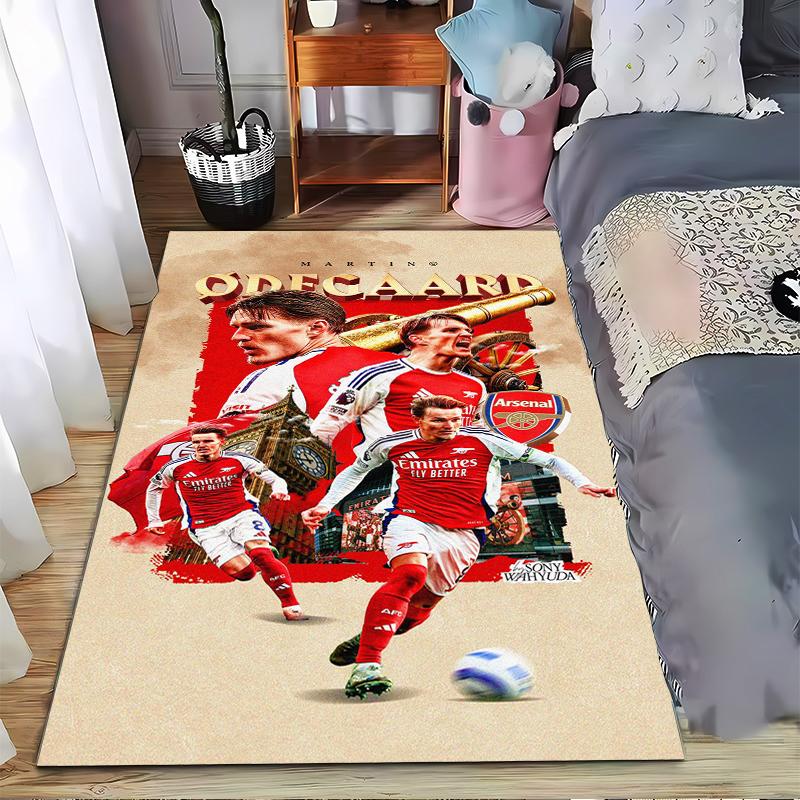 Arsenal Football Designed floor mat, suitable as a non-slip mat for the living room or bedroom sofa