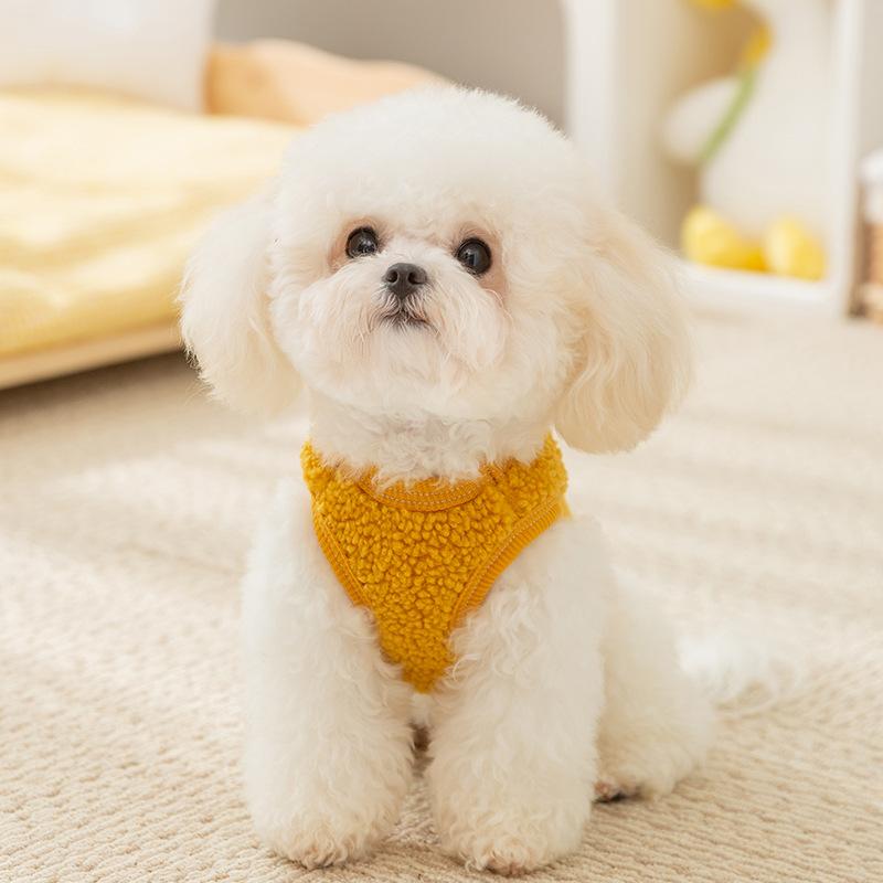 24-Year-old dog clothes cute animals can be towed teddy than bear autumn and winter vest cat down jacket pet clothing