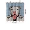 1Pc Dog Print Waterproof Shower Curtain Shower Partition Curtain With 12 Hooks Multiple Sizes Easy To Install Protecting Privacy