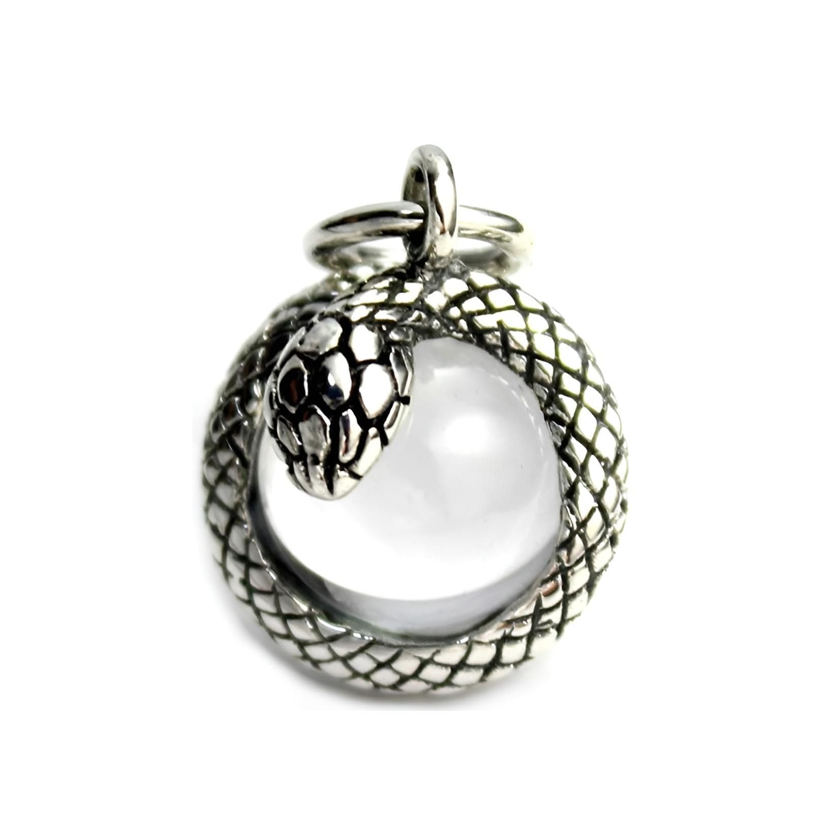 [Carmelo] Snake Reptile Pendant Silver Crystal Women s Men s