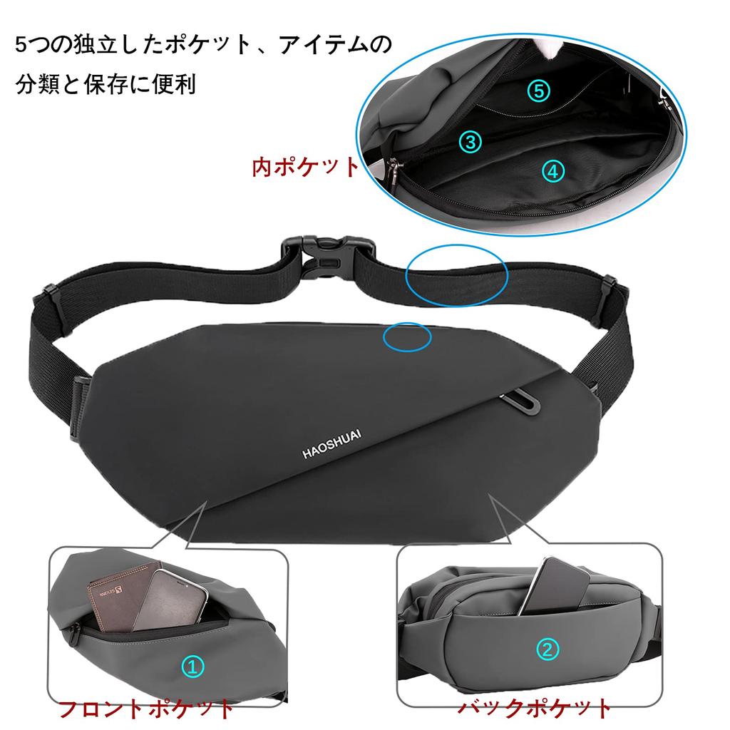 waist bag for men and perfect for and and Large-capacity, multi-functional bag/body women, cycling, hiking, commuting, more. Minimalist, lightweight,