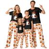 Family Matching Halloween Print Pajama Set Short Sleeve Top and Pants