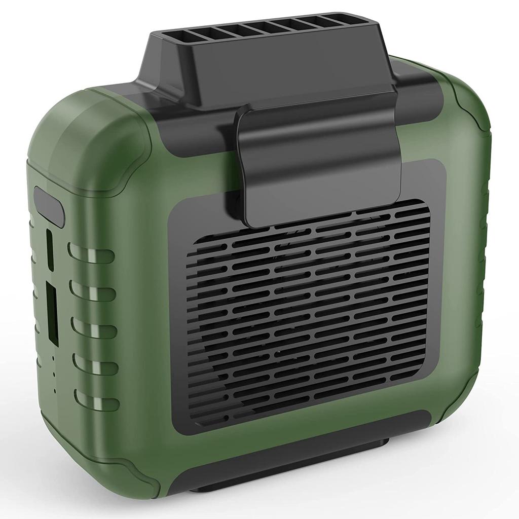 6000mAh Portable Waist Clip Fan with 24H Working Time,Rechargeable Battery Operated Personal Hands-free Fan for Work Hiking