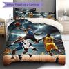 Lightning Basketball Game Stadium Print 3‑Pieces Duvet Cover Set Sport Theme Bedding Bedroom Home Decor Without Pillow Core Comforter