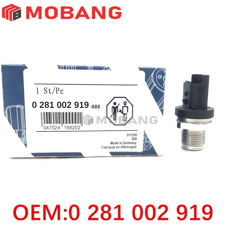 Fuel Rail Pressure Sensor OEM 0281002919 Diesel for Ford Mondeo MK IV S-Max Galaxy Peugeot 407 607 4007 Citroenn C-Crosser 0281002919  1PCS