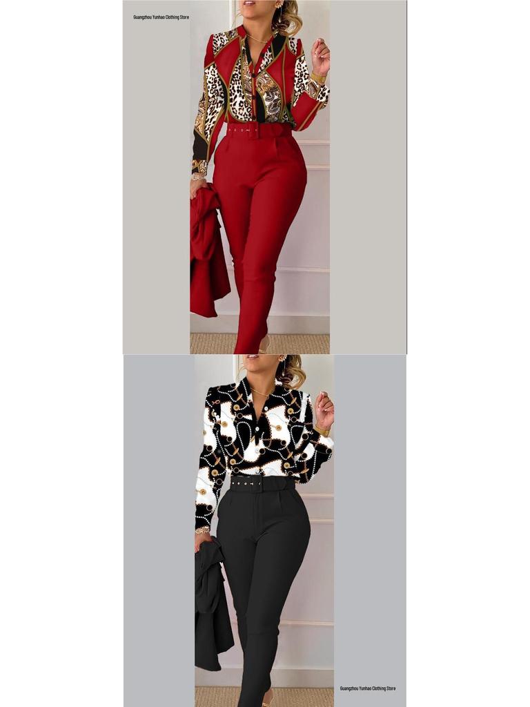 Spring Sweet Style Women's Polyester Long Sleeve Fashion Casual Set (No Jacket)