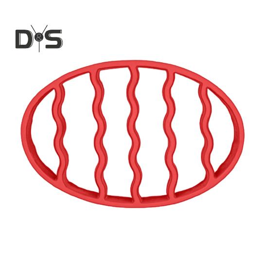 Oval Silicone Roast Rack Pot Stand Multipurpose Cooking Rack for Stoves Pressure Cooker Slow Cooker Air Fryer Baking Utensil Holder