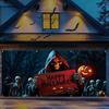 Halloween Garagentor-Banner Große Außendekoration mit Themen wie Tod und Totenkopf-Crew Polyester Studio-Requisiten