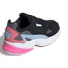 Adidas Originals Falcon Comfortable Daily Low-Top Lifestyle Shoes Women Sneaker Black Pink EG2864
