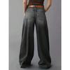 2026 New Women's Loose Fit Wide Leg Straight Jeans, Vintage Slimming Cropped Denim Pants for Casual Daily Wear