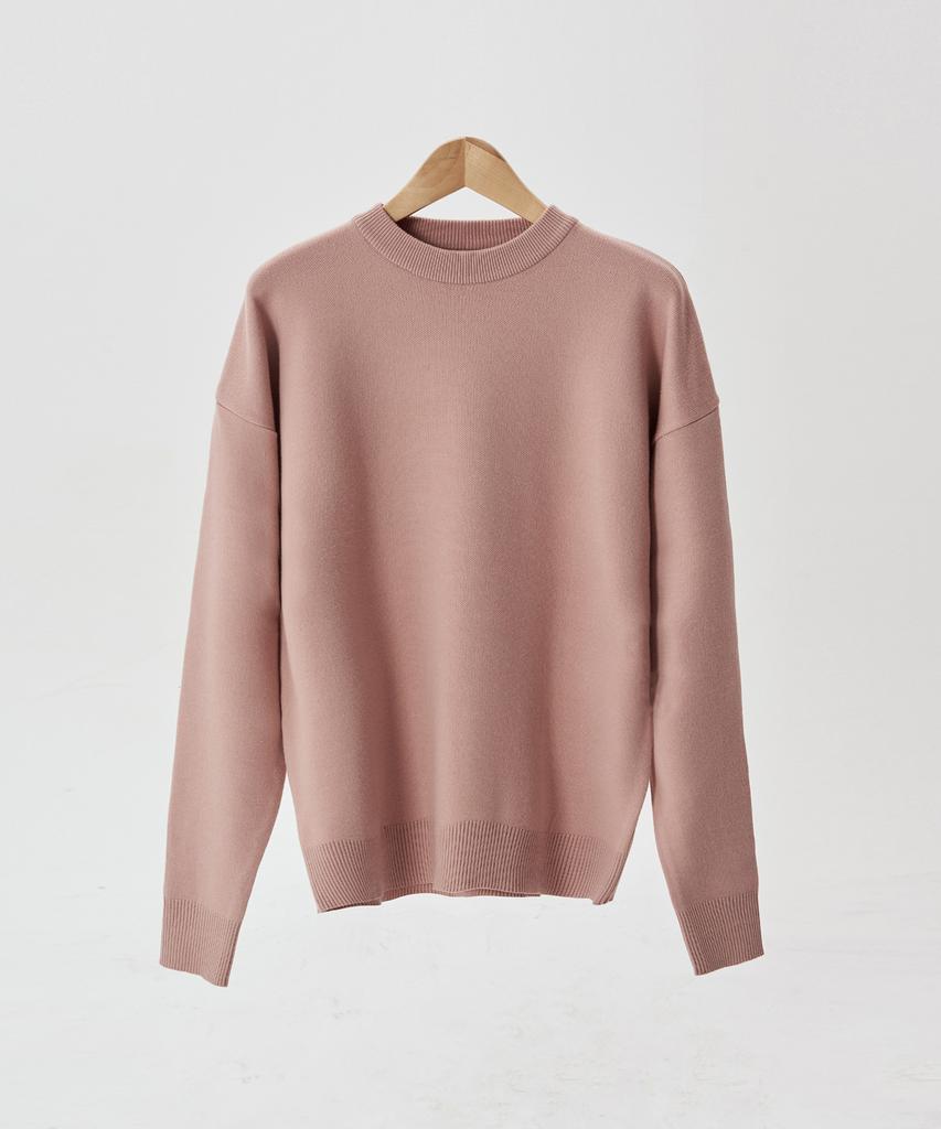 OX STUDIOS Essential Crop Knit (Dusty Pink)