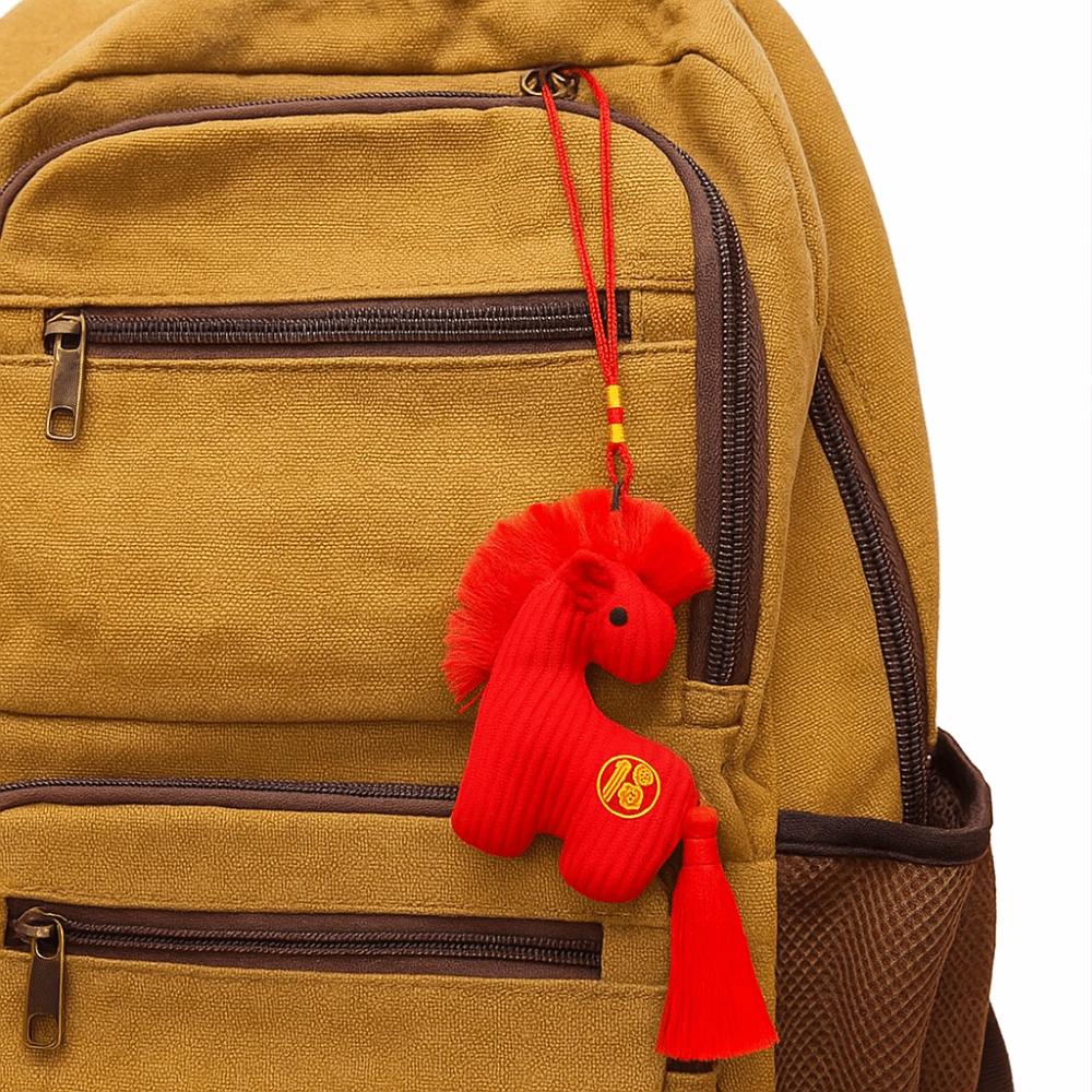 Handmade Hanging Pony Doll PP Cotton Zodiac Pony Figurine Pony Keychain  New Year Gift