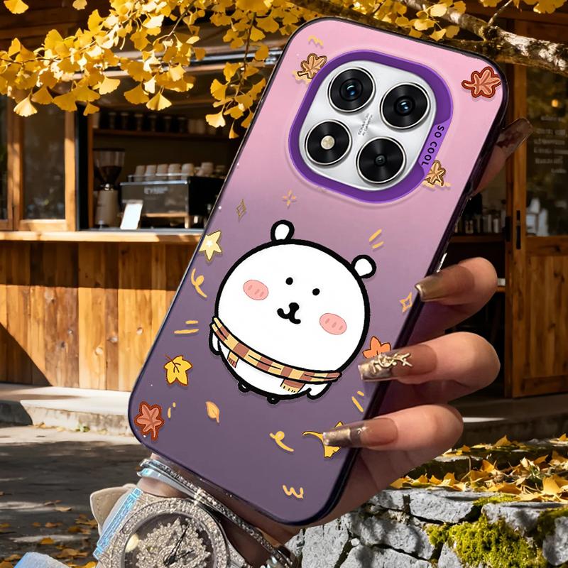 Brown Yellow Scarf Joke Bear Frosted Case for Xiaomi Redmi Note 14 13 12 10 Pro Plus 11S 14C 13C 12C 9C 11S K70 K60 A2 A1 Cover