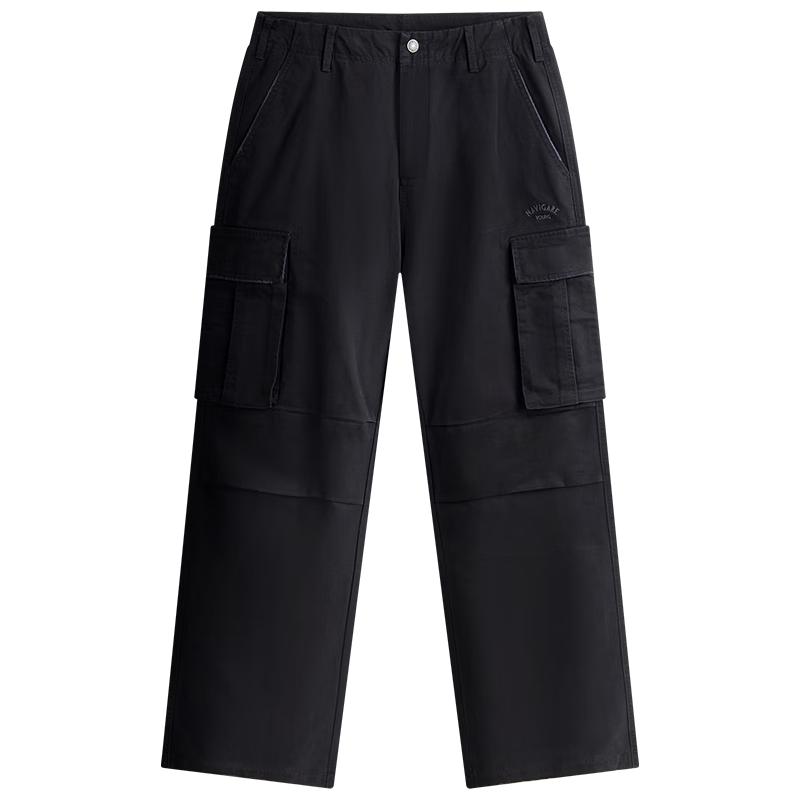 

NVG·YOUNG Men s Cotton Straight-Leg Multi-Pocket Casual Pants 35