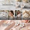 New Trend Exquisite White Flower Earrings For Women Bohemian Imitation Pearl Floral Earrings Female Beach Party Vacation Jewelry
