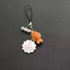 Japanese Fish Cake Keychain Pink Squid Roll Dango Phone Charm Food Taiyaki Pendant  Friends Gift