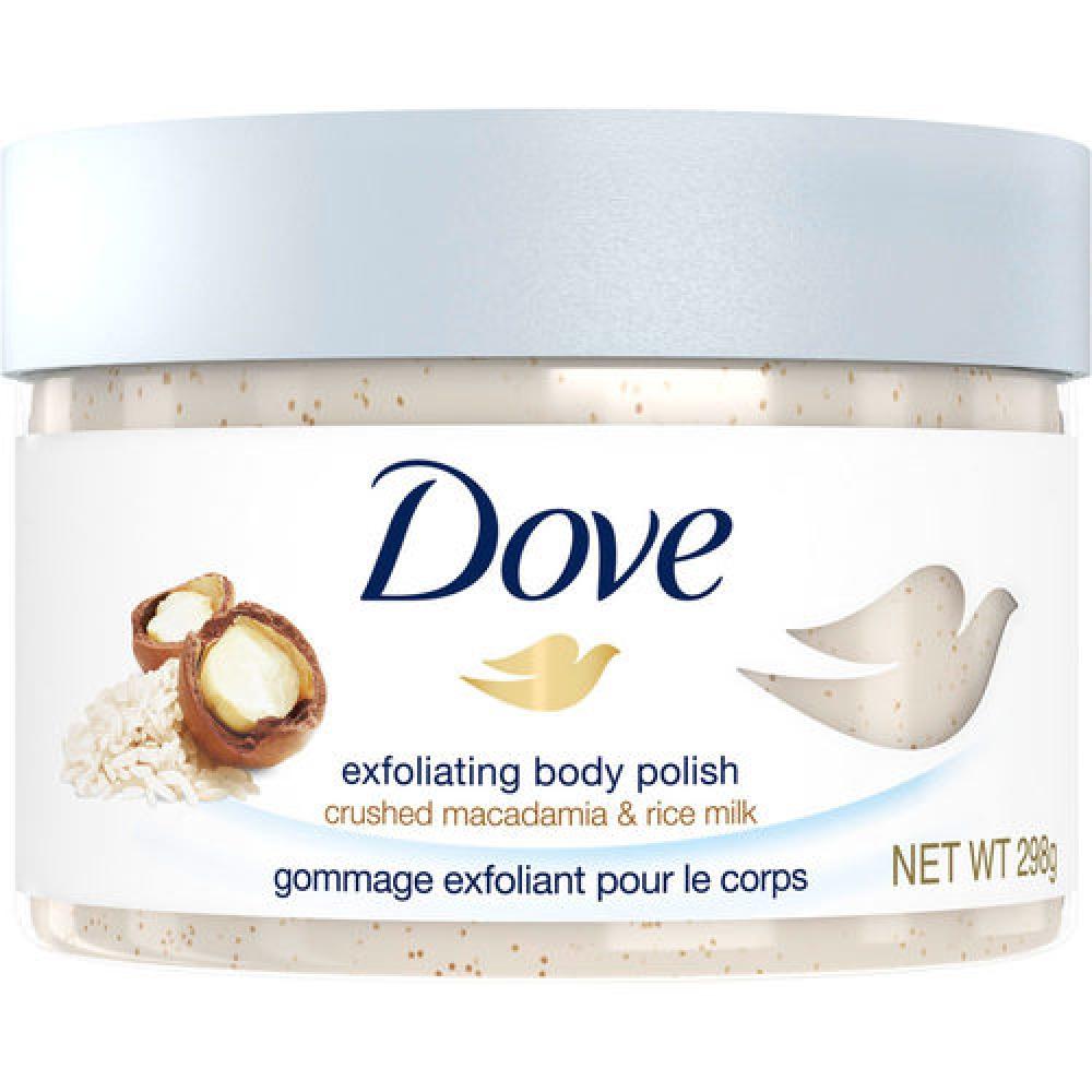

Скраб сливочный Dove с рисом и макадамией 298г