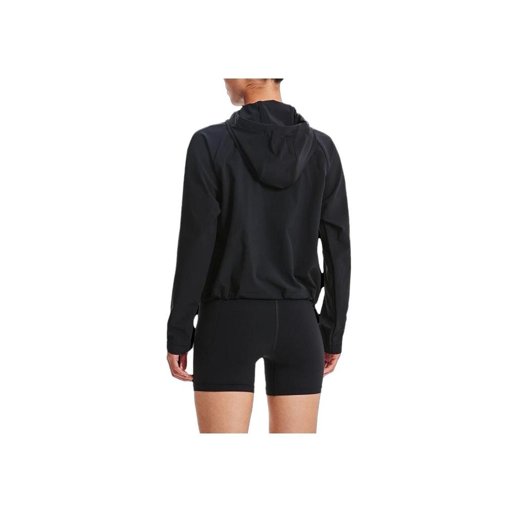 Under Armour Pure Color Hooded Jacket Women Tops Black 1380183-001