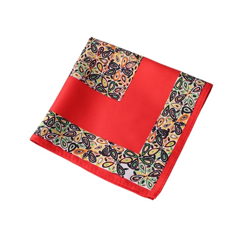 Elegant Pocket Handkerchief Simple Street Head Scarf Multifunctional Hankies for Stylish Gentlemen