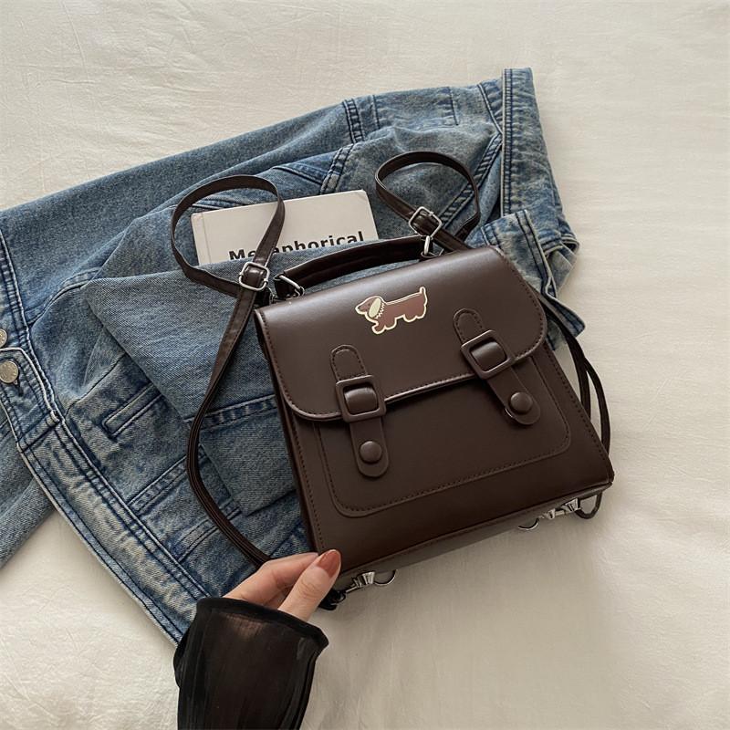 Fashionable Minimalist Backpack For College Students Stylish Unique Design 2024 Black White Blue Brown Colors