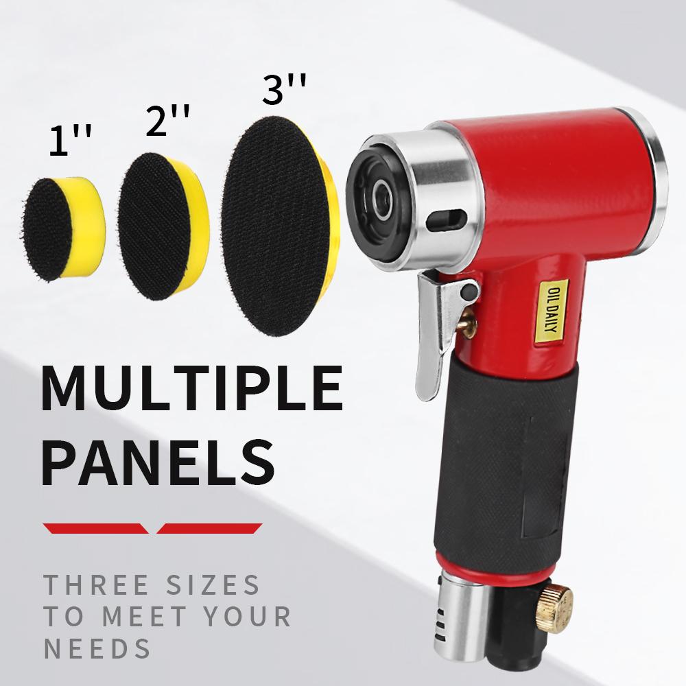 Random Orbit Air Sander Mini Pneumatic Grinding Machine for Car Polishing High Speed Air Powered Sanding Polisher