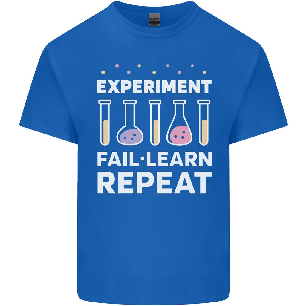 Science ExperiUnisext Fail Repeat Chemistry Geek Unisexs Light Cotton TShirt