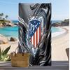 Toalla de Playa Estampada del Atlético de Madrid Secado Rápido Suave Portátil Grande Rectangular Manta de Playa para Viajes Piscina