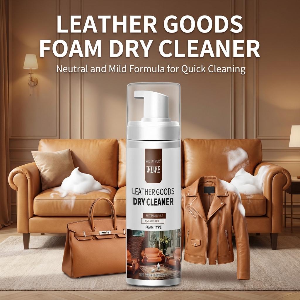 Leather Cleaner For Car Seats Sofa Luxury Goods Care 200ml Eco-Friendly Formula