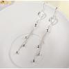 Long Fringe Earrings Stylish Floral Heart Dangle Earrings Elegant Women Jewelry Gift