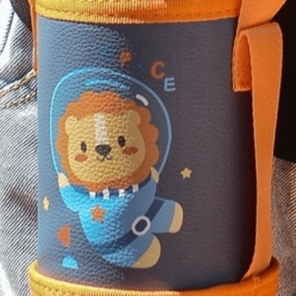 Stainless Steel Children's Water Kettle 480ml Thermal Water Bottle Cute Vacuum Flask  for Students