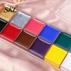 Rich Pigmented Makeup Palette 12 Colors Face Body Paint Set, Professional Painting Easy Apply Kit for Halloween Party, Stage Costume, Cosplay,