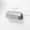 Zinc Alloy Material Drawer Pulls Curved Edges Design Drawer Handles  Kitchen Cabinets