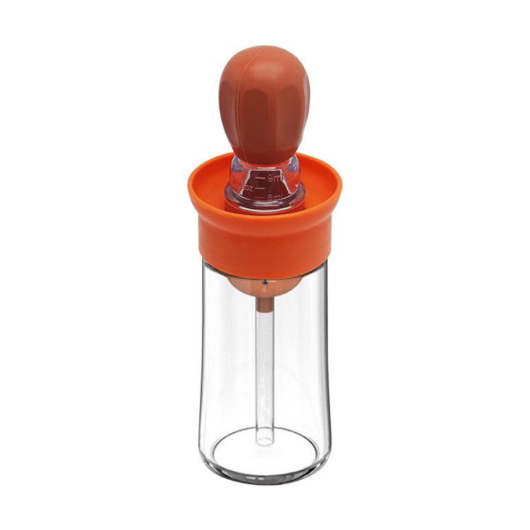 

Silicone Oil Brush with Measuring Pot - Heat-Resistant BBQ & Kitchen Tool