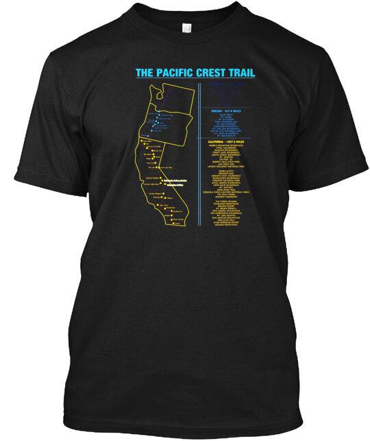 Pacific Crest Trail Thru Hiking Gift For Men And Women TShirt Made in USA S5XL Unisex T-Shirt XL