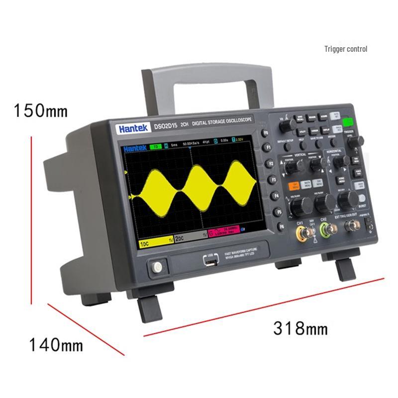 Hantek Dual-Channel Desktop Oscilloscope (Models: DSO2C10, DSO2C15, DSO2D10, DSO2D15)
