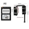 Anti-Theft 90 Degree Gate Latch Lock Stainless Steel Durable Safety Door Latch for Balcony Fence Home Security