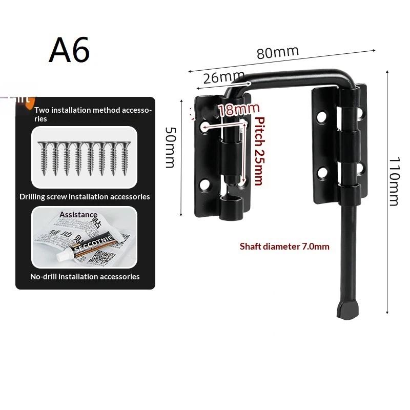 Anti-Theft 90 Degree Gate Latch Lock Stainless Steel Durable Safety Door Latch for Balcony Fence Home Security