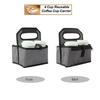 Portable Beverage Insulated Bag Reusable Insulated Coffee Cup Carrier Insulated Foldable Drinking Holder With Handle For Camping