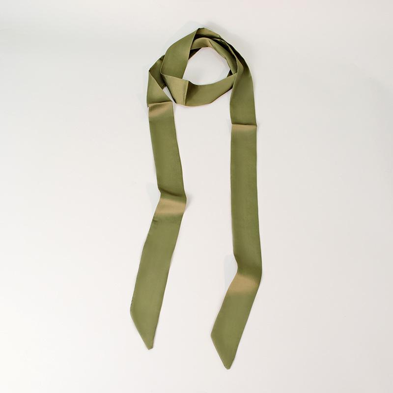 Elegante Sciarpa in Seta Raso 200cm: Accessorio Sottile, Lungo e Stretto da Donna per Capelli, Collo, Borsa o Cintura