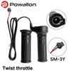 WUXING Poignée d'accélérateur tournante complète Poignée droite Accélérateur 20X 24V 36V 48V 60V 72V Connecteur SM pour accélérateurs de vélo électrique Trottinette électrique 2
