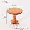Multistyles Wood Coffee Dining Table Chairs Modern Simple Simulation End Table  for OB11 Doll