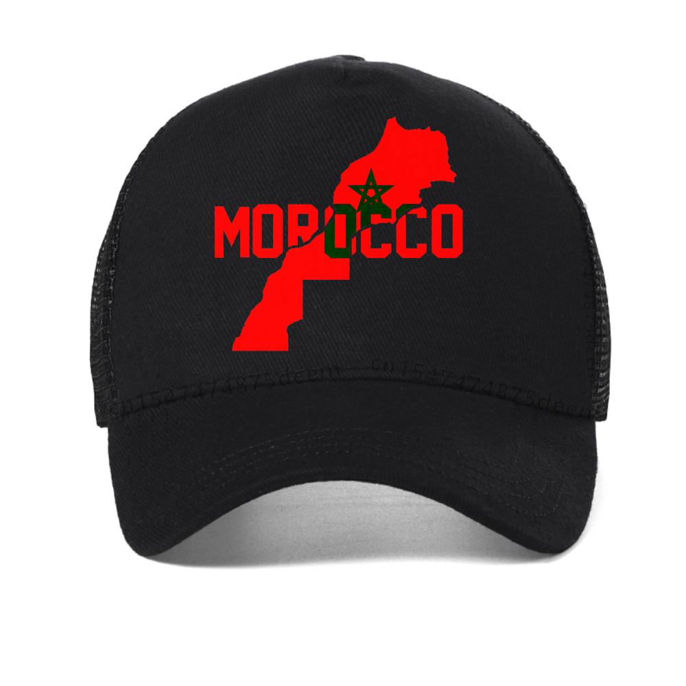 Morocco Print Baseball Cap National Flag Moroccan Birthday Ideas Vintagec Caps Breathable Fashion Comfortable Snapback Hat