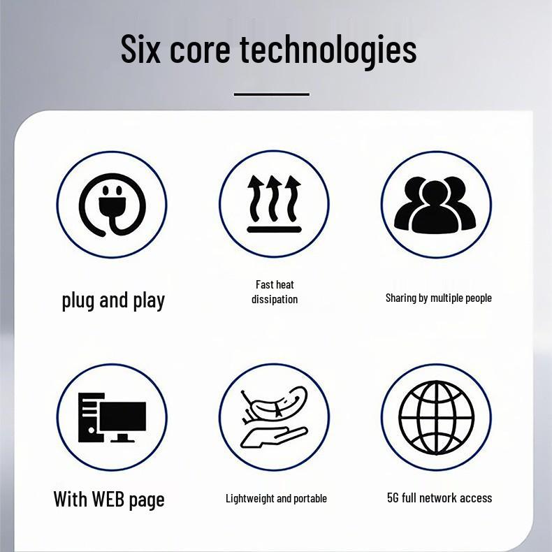 5G High-Speed Home Internet CPE Router with 4 Built-in Antennas, Plug-and-Play, No Broadband Needed