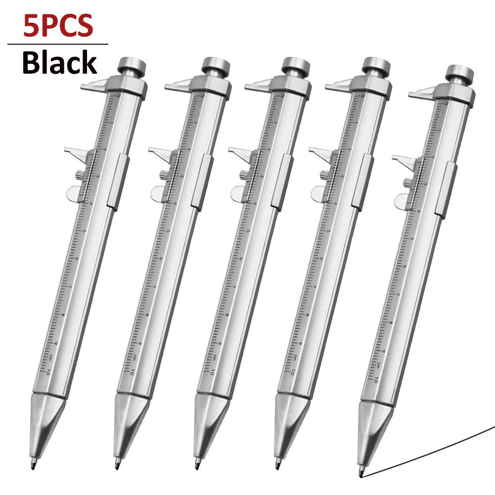 

5 шт. штангенциркуль ручка 0-100 мм штангенциркуль роликовый шариковый 1 мм пластиковый студенческий канцелярский подарок штангенциркуль измерительные инструменты