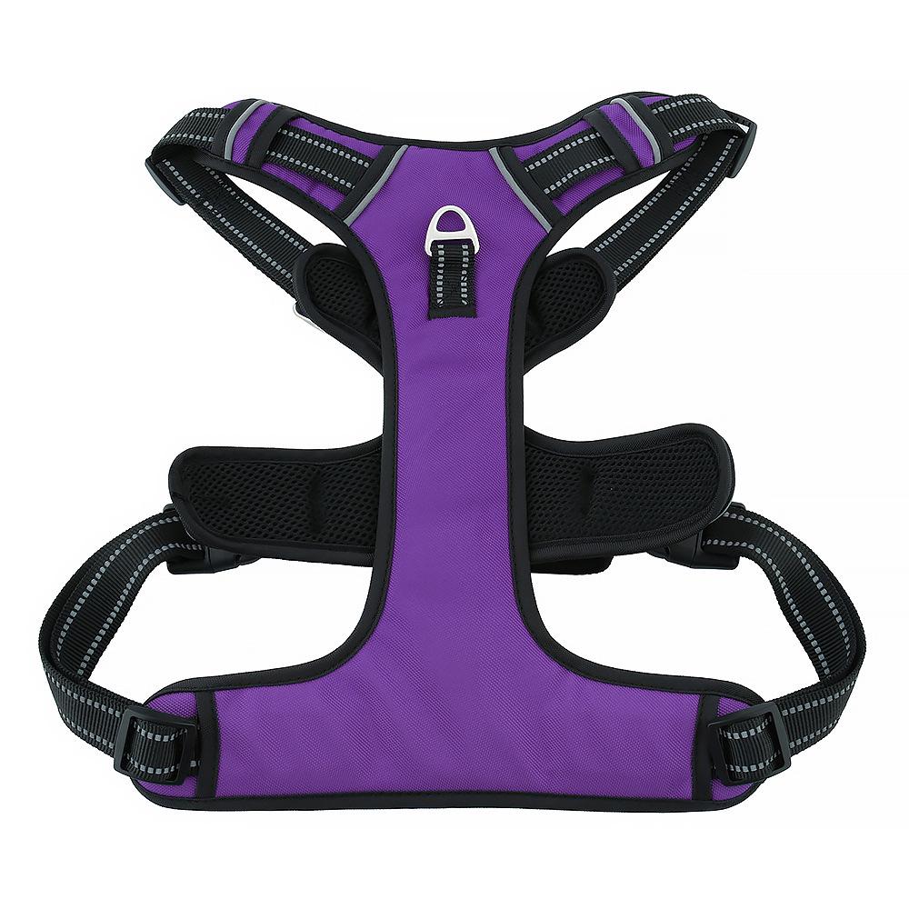 Explosion-Proof Reflective Dog Harness for Medium & Large Dogs - Breathable Oxford Cloth Vest with Leash