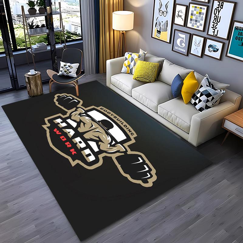 GYM Téma 3D Tisk Velkoplošné Koberce pro Domácí Obývací Pokoj Dětskou Ložnici Pohovku Vstupní Rohožka Kuchyňské Podlahové Koberce ProtiskluzovéDekor