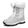 Mid Tube Front Zipper Cold Resistant and Warm Cotton Boots and Shoes