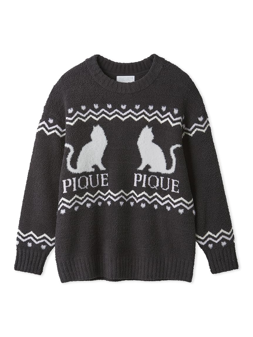 

Gelato Pique HALLOWEEN CAT JQD Pullover PWNT254033 DGRY Free Size Women s